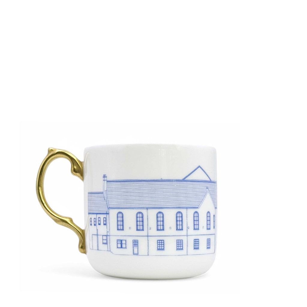 Capel Salem mug Blue & gold