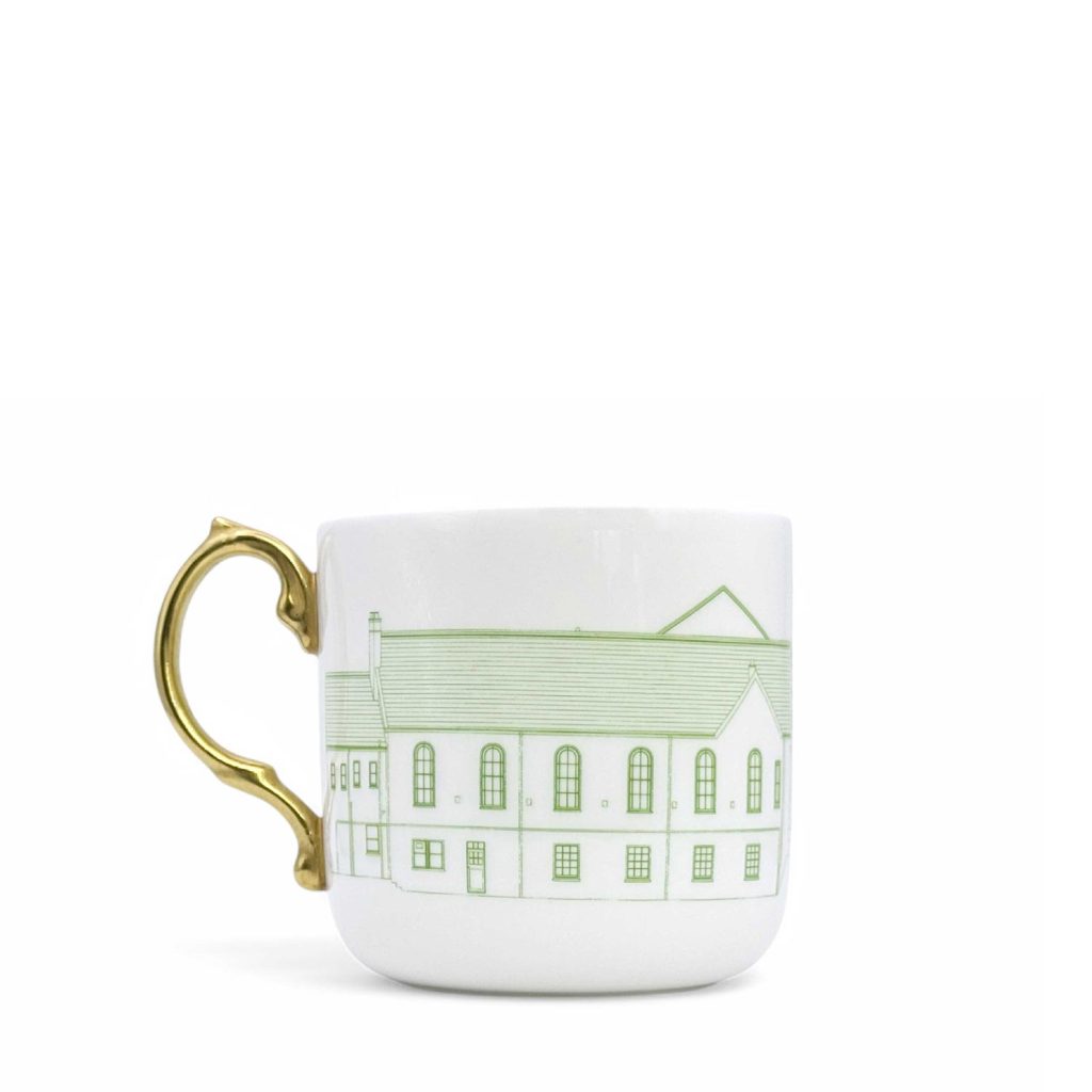Capel Salem mug Green & gold