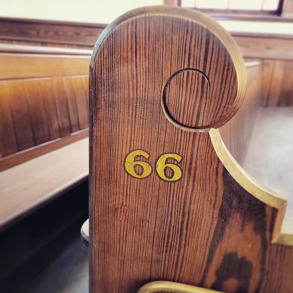 One the church pughs at Capel Salem, number 66