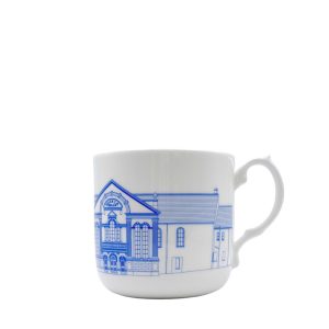 Capel Salem Mug - Blue with White Handle